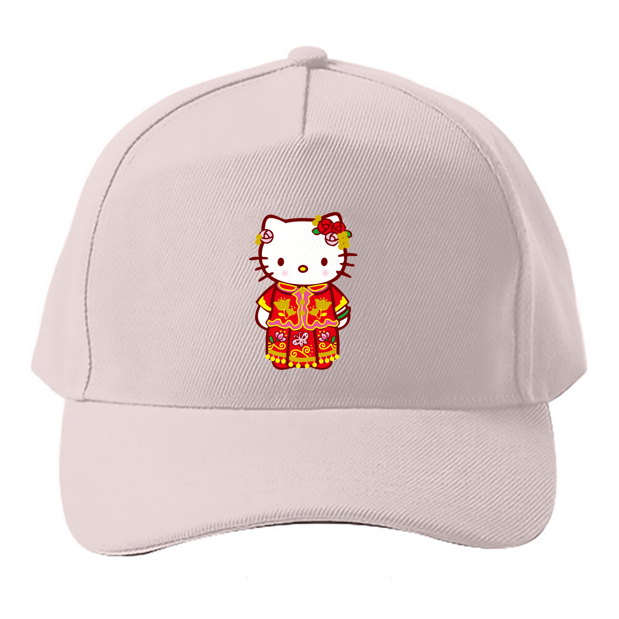 （画像用） Hello Kitty ハローキティ ベースボールキャップ 綿100％ 男女兼用 帽子 スポーツ